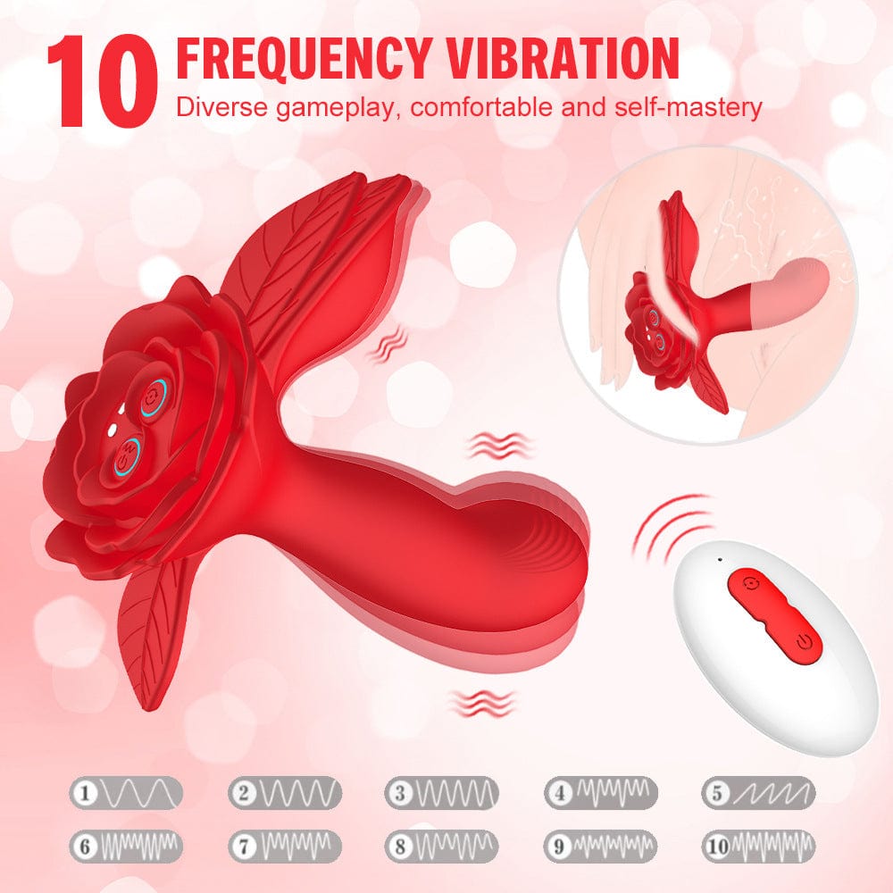 intimilife - Rose Wearable Double Stimulation G Spot Vibrator-IntimiLife
