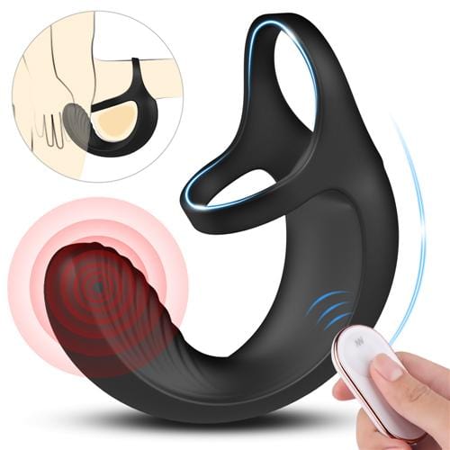 Remote Penis Vibrator Ring Prostate Massager Vibrating Cock Ring Sex Toys for Men-IntimiLife