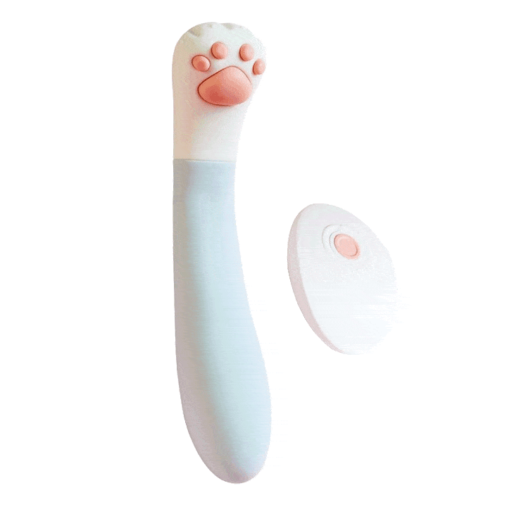 Wireless vibrating stick showing dual stimulation design with suction cup and tapered tip