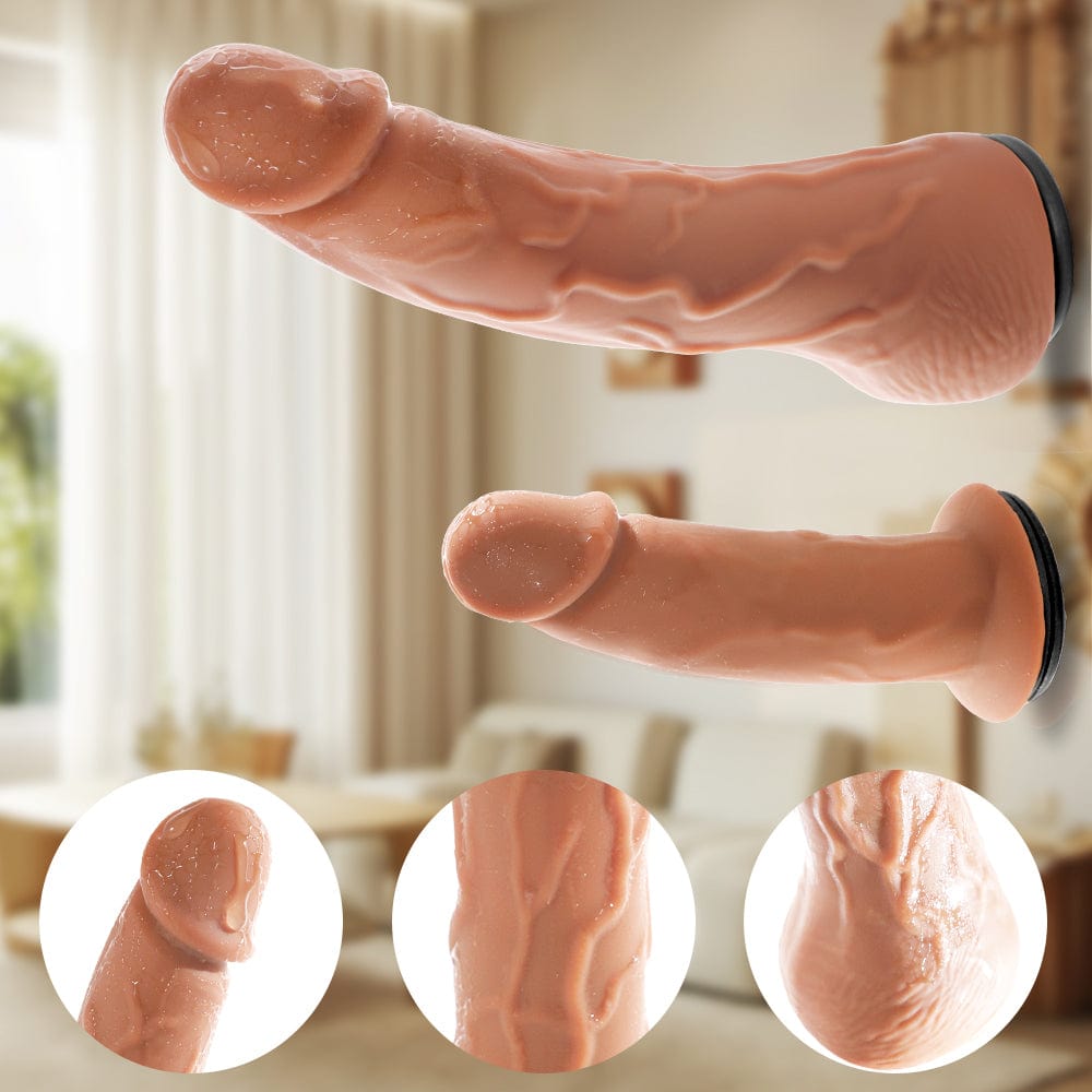 Close-up of soft silicone heads and ABS frame construction for stability and comfort