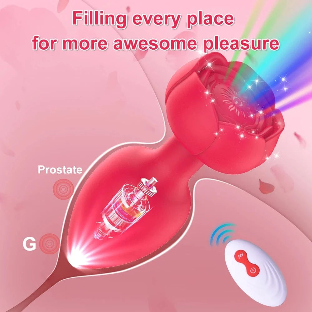 Remote Control Anal Plug Vibrating Male Masturbation Device-IntimiLife
