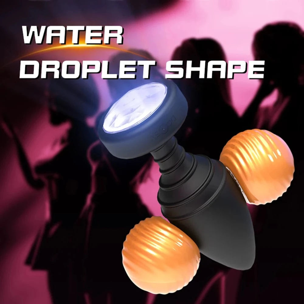 Luminous Anal Vibrator Wireless Remote Control Butt Plug-IntimiLife