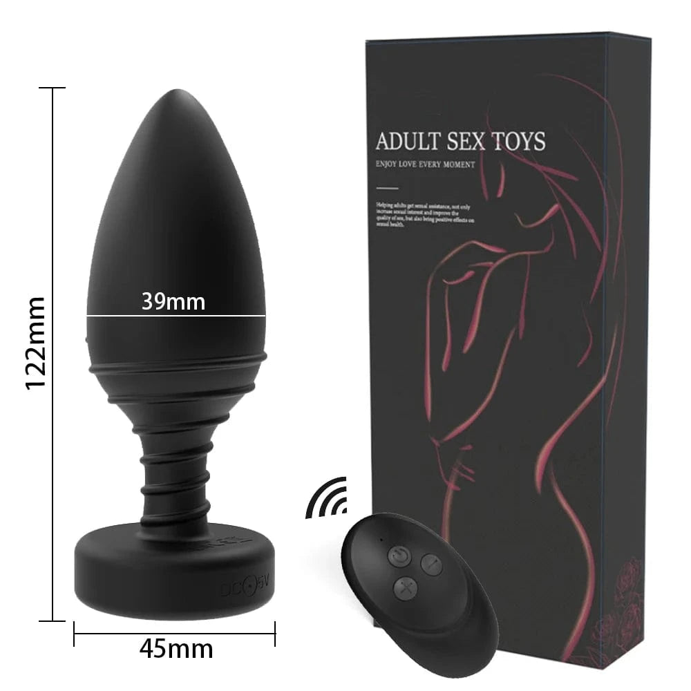 Luminous Anal Vibrator Wireless Remote Control Butt Plug-IntimiLife