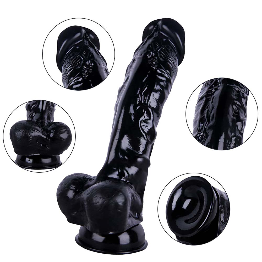 Waterproof silicone dildo being cleaned to show hygienic maintenance