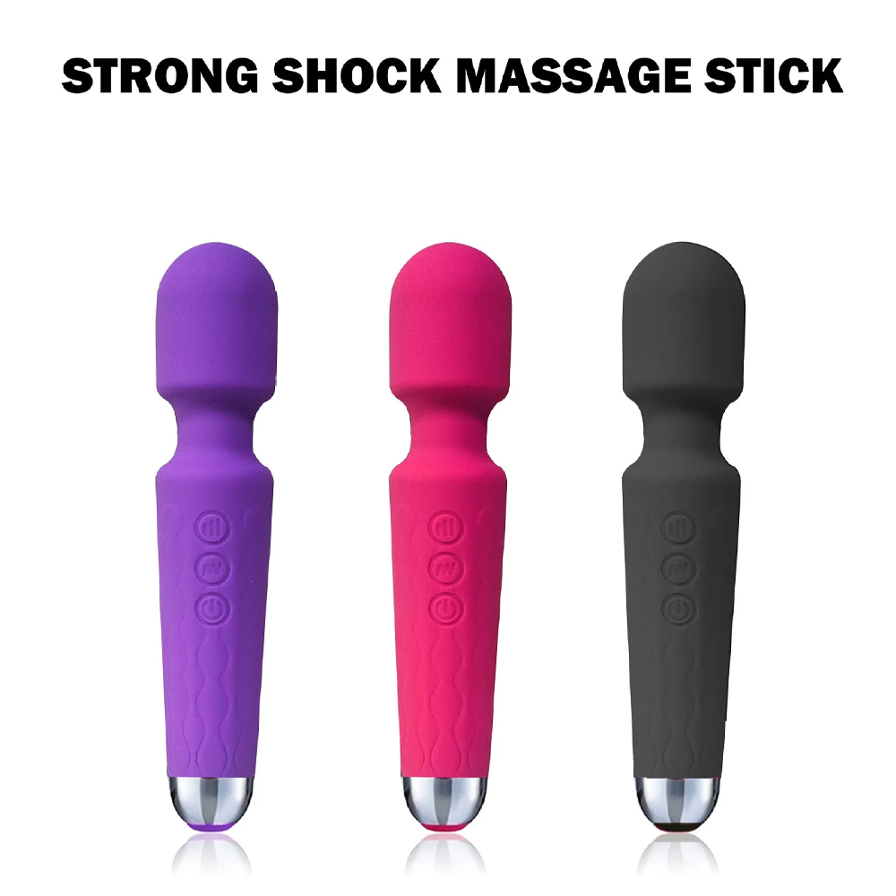 Magic wand nipple vibrator showing sleek design and silicone texture