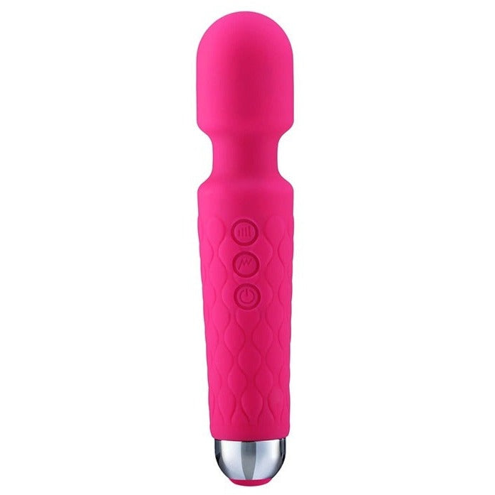 Waterproof vibrator displayed in shower setting for versatile use