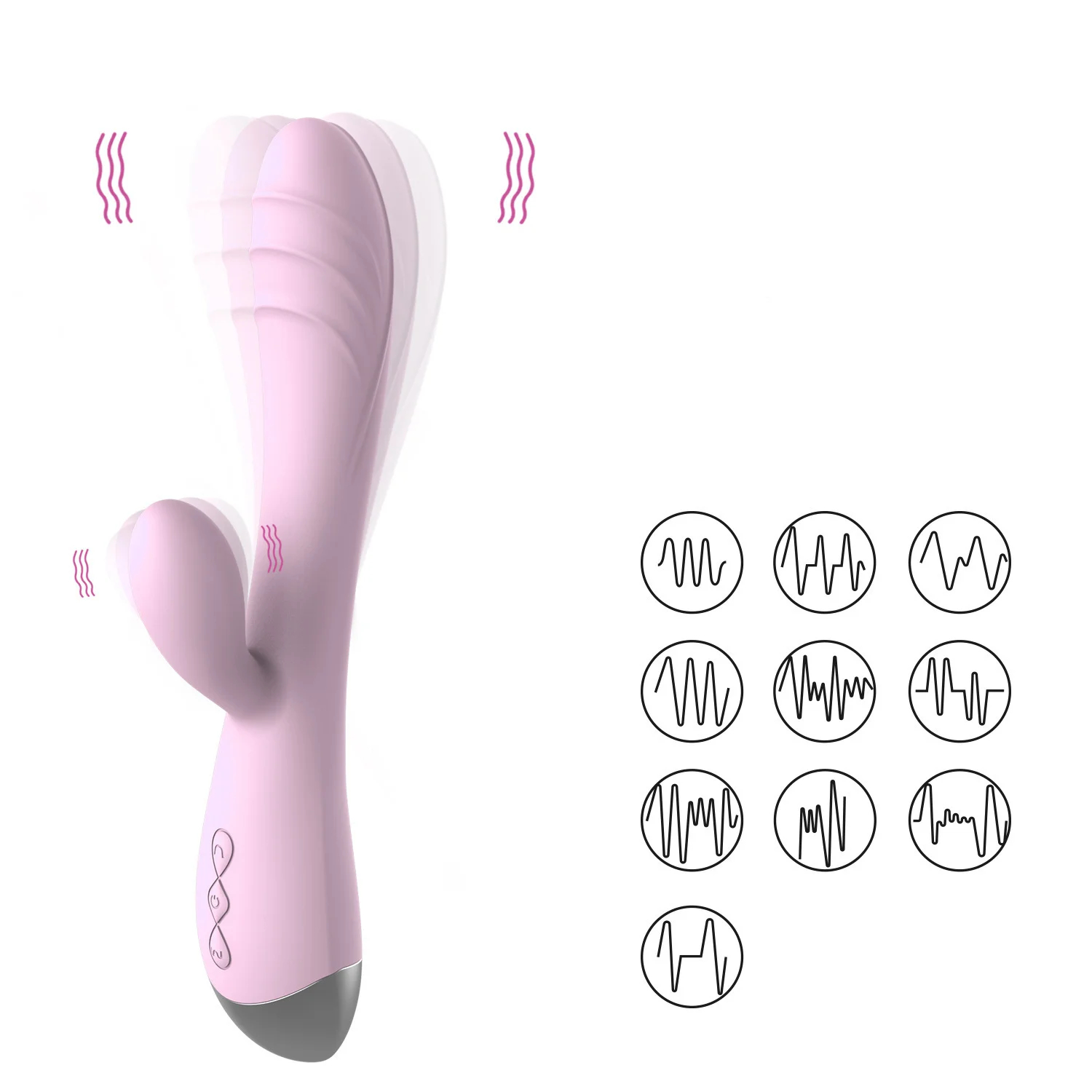 Close-up of silicone texture and body-safe materials