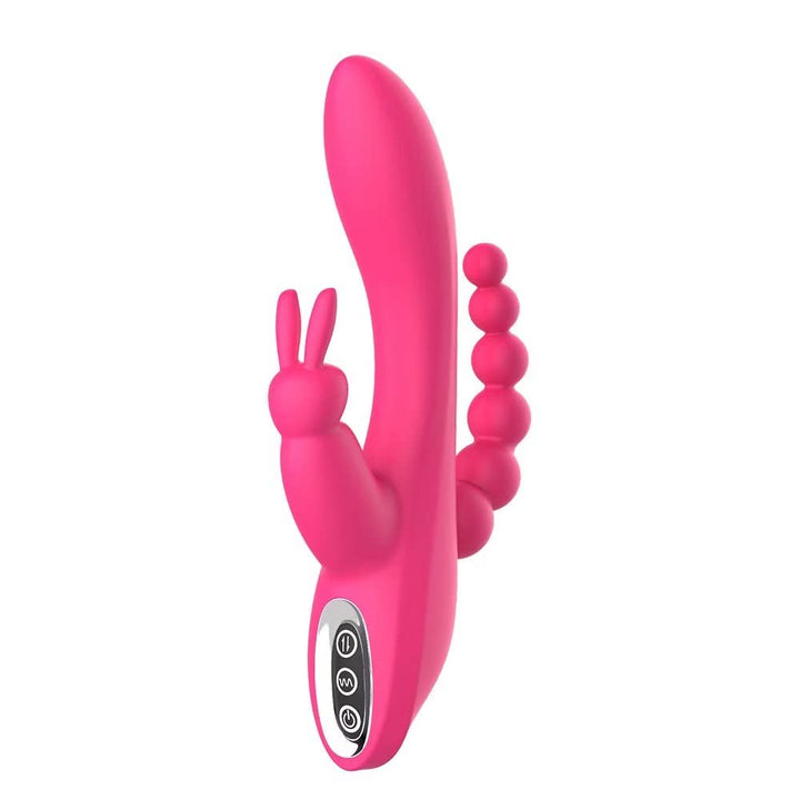 Double-Headed 3-Point Multi-Frequency Vibrating Masturbator-IntimiLife