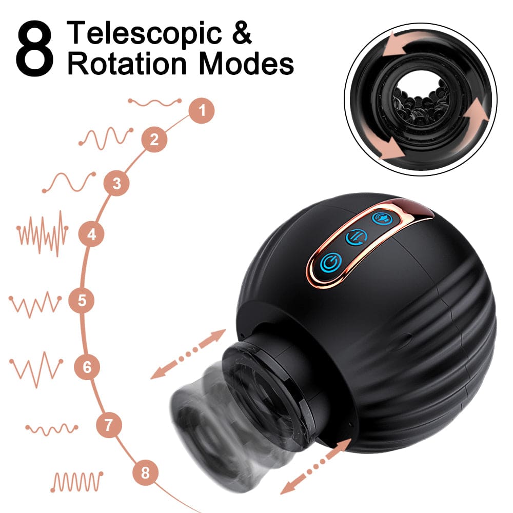 Male pleasure device with multiple vibration mode indicators