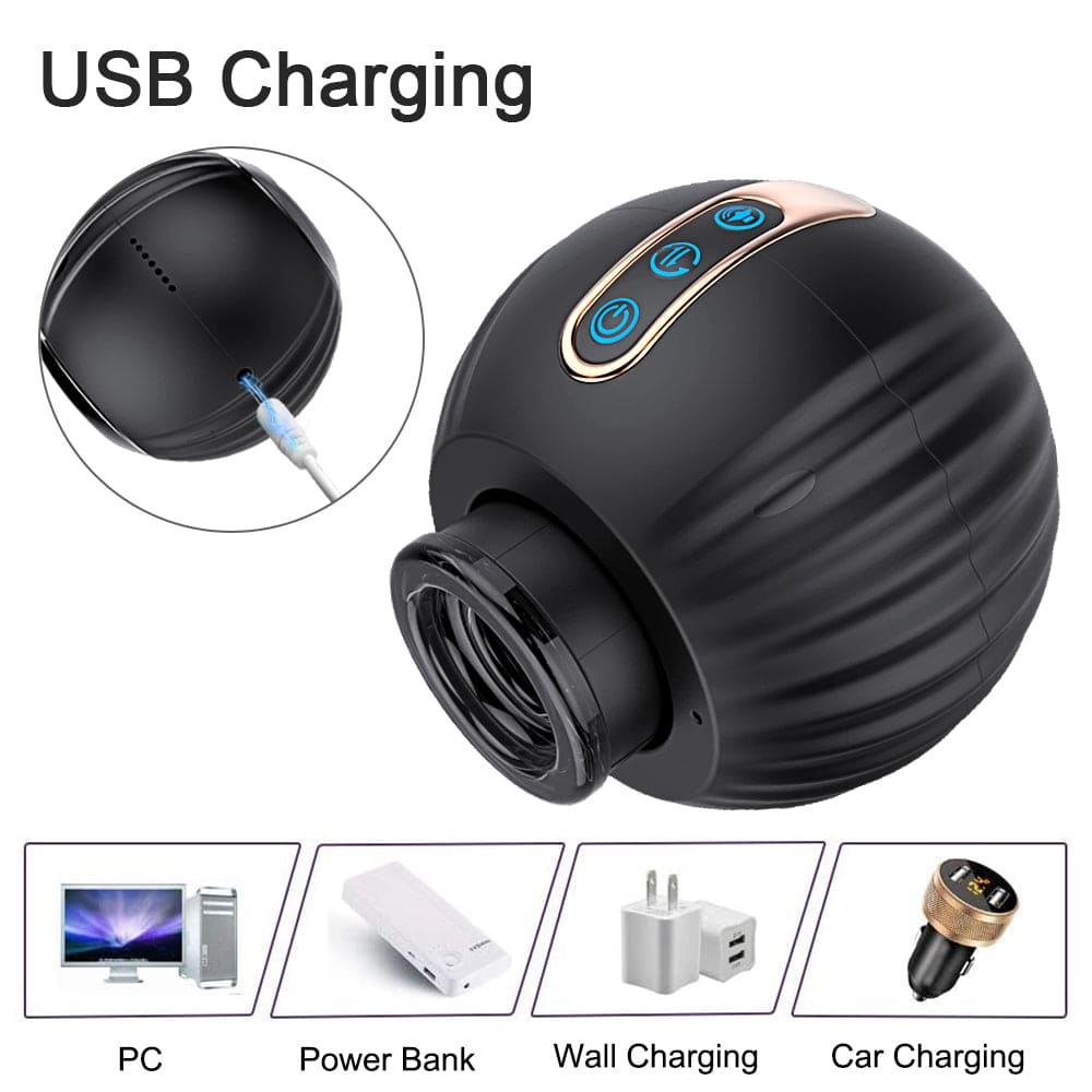 Pumpkin Bomb & Automatic Rotating Male Stroker Penis Stimulator-IntimiLife