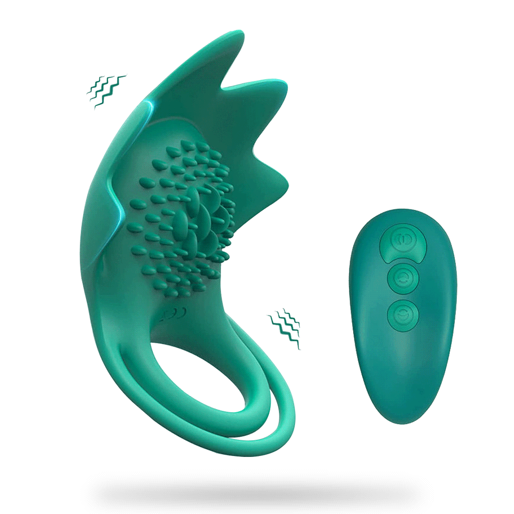 Vibrating Cock Ring with 10 Vibration Modes, Couple Penis Ring Glans Training Toy-IntimiLife