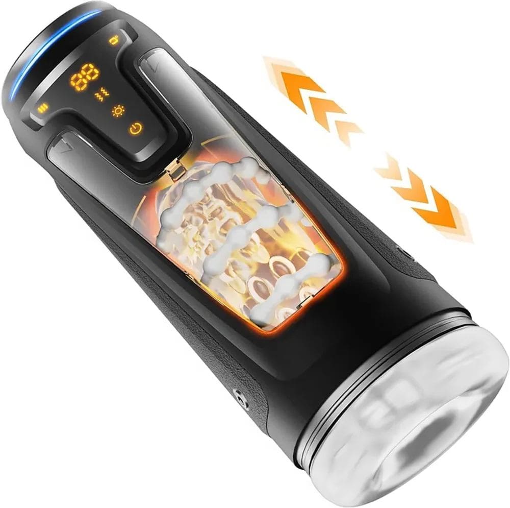 Victor - 3 in 1 Male Stroker 9 Vibrating & 8 Thrusting Modes & 2 Heating Levels Male Sex Toys-IntimiLife