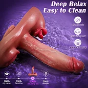 Dynamo – 7.5 Inch 6-in-1 Thrusting Vibrating Heating Dildo with App & Remote Control for Hands-Free Play-IntimiLife