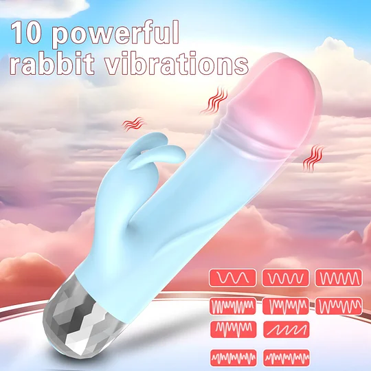 Pixie - Mini Rabbit Vibrator 9 Modes Powerful Bullet Dildo-IntimiLife