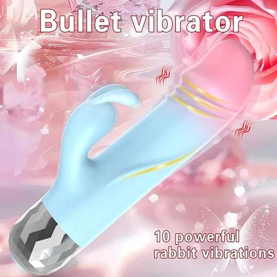 Travel-friendly bullet dildo in hand demonstrating compact size