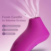 Rose-shaped clitoral stimulator demonstrating multiple vibration modes
