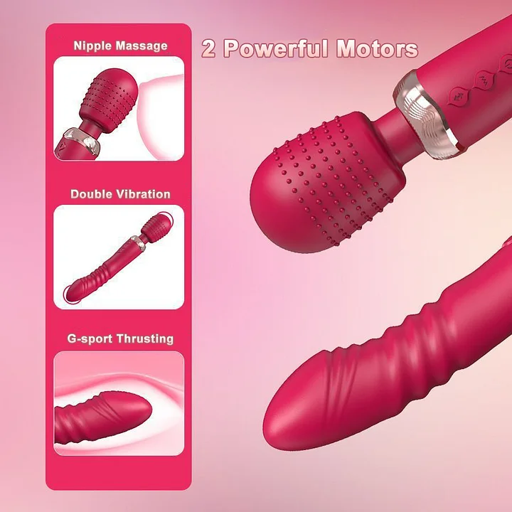 Tremor - Powerful Deep Thrusting Vibrator Dildo With Triple Motors, Large Size Massager Sex Toy For Couples-IntimiLife