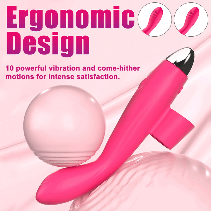 Close-up of finger-loop design for hands-free G-spot stimulation