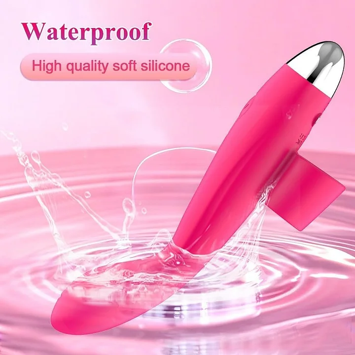 Body-safe silicone finger vibrator with multiple vibration modes