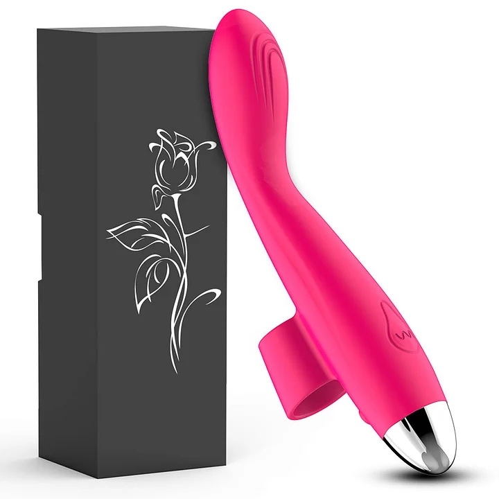 Compact travel-friendly vibrator with magnetic charging port