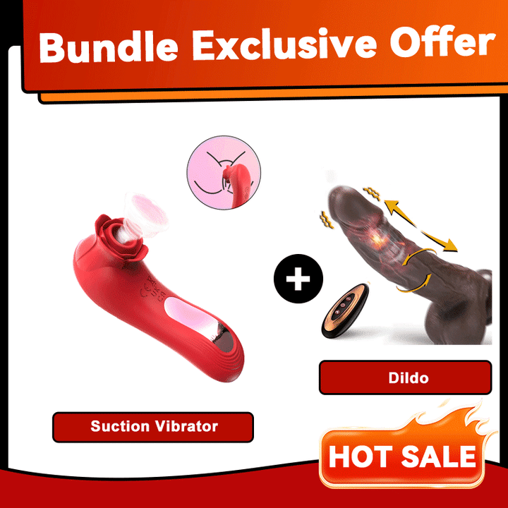 Suction vibrator showing ergonomic design and silicone texture