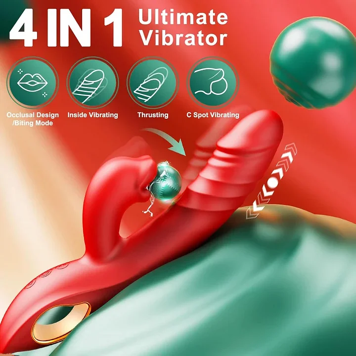 Thrya Rabbit – Dual-Action Rabbit Vibrator with Licking Tip & Deep Thrusting Shaft-IntimiLife
