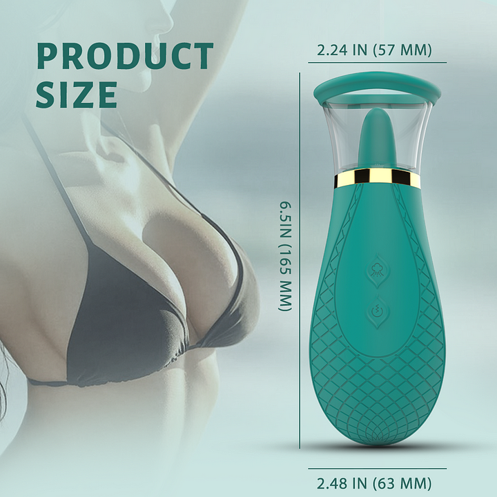 Vibrator demonstrating ergonomic grip and magnetic USB charging port