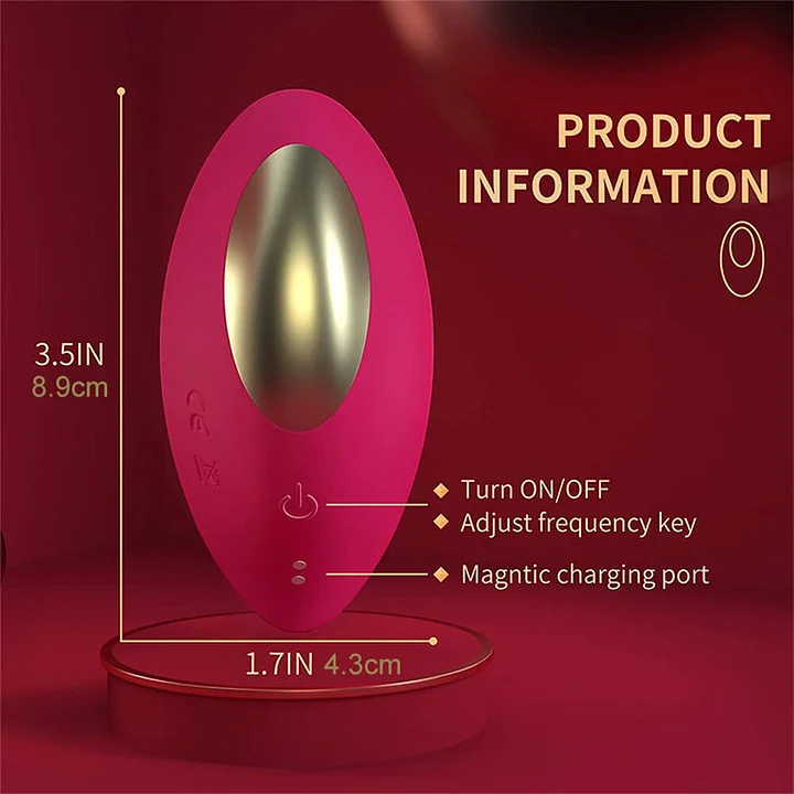 Panty vibrator worn discreetly under clothing for on-the-go pleasure