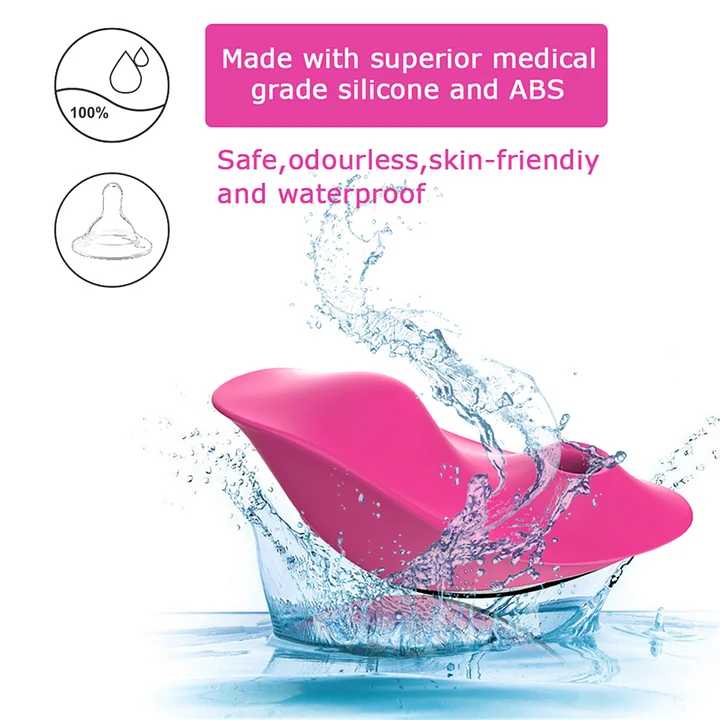 Panty vibrator worn discreetly under clothing for on-the-go pleasure