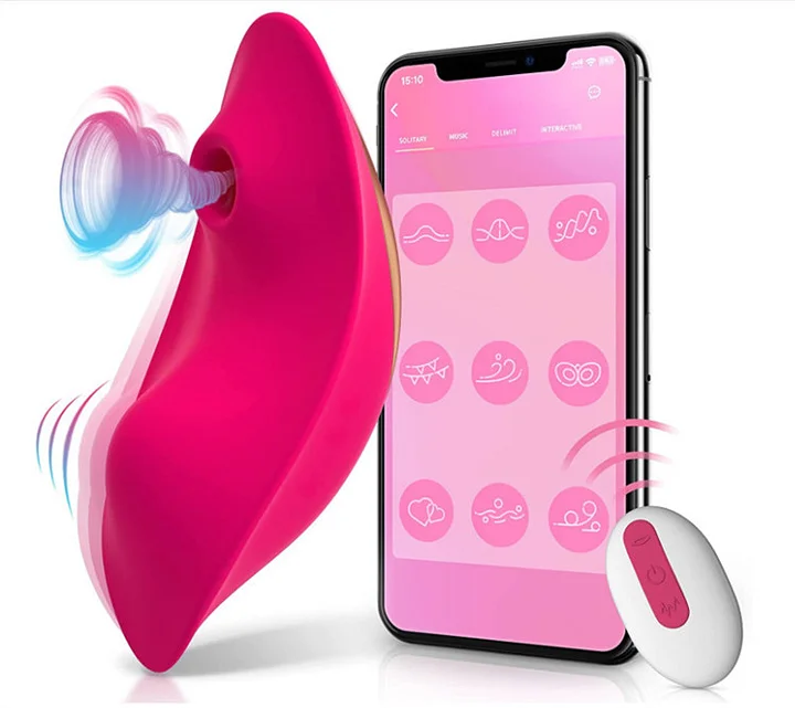 Close-up of the vibrator's medical-grade silicone material and ergonomic shape