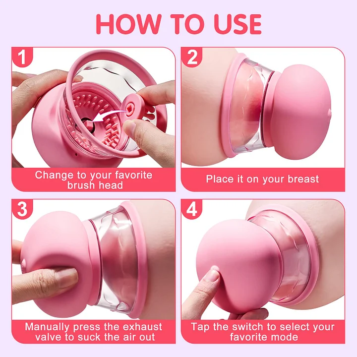 USB magnetic charging port of rechargeable nipple stimulator