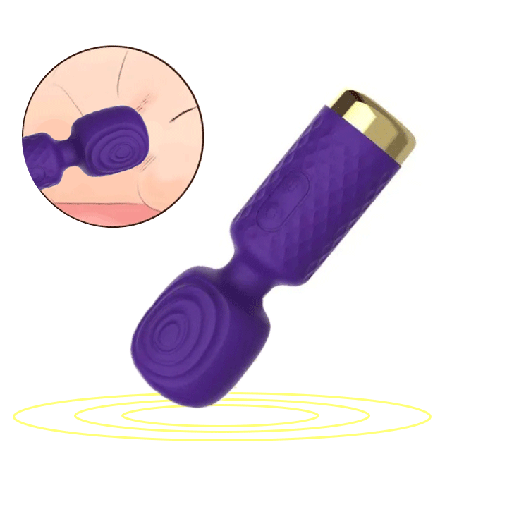 Clio Micro Wand Massager �C Clitoral Vibrator & Portable Body Massager-IntimiLife