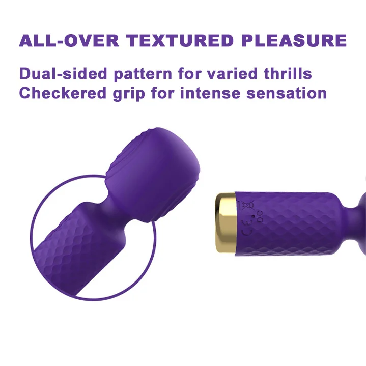 Clio Micro Wand Massager �C Clitoral Vibrator & Portable Body Massager-IntimiLife
