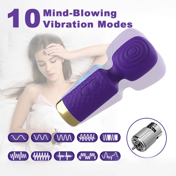 Clio Micro Wand Massager �C Clitoral Vibrator & Portable Body Massager-IntimiLife