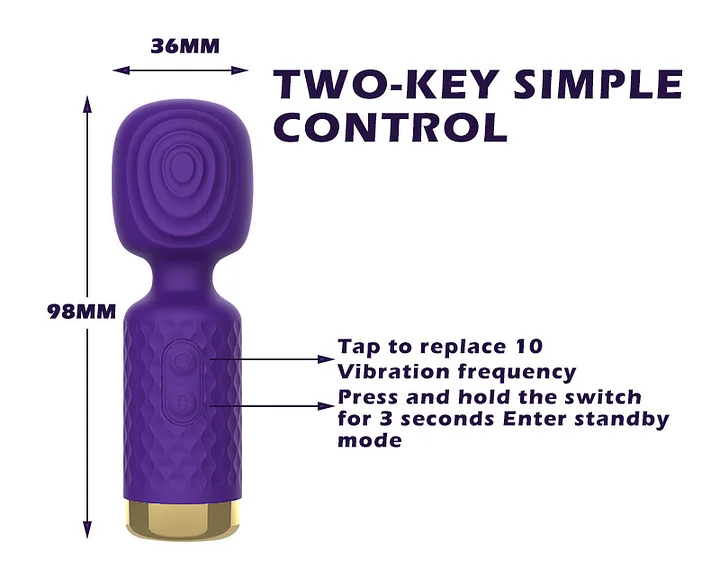 Clio Micro Wand Massager – Clitoral Vibrator & Portable Body Massager-IntimiLife