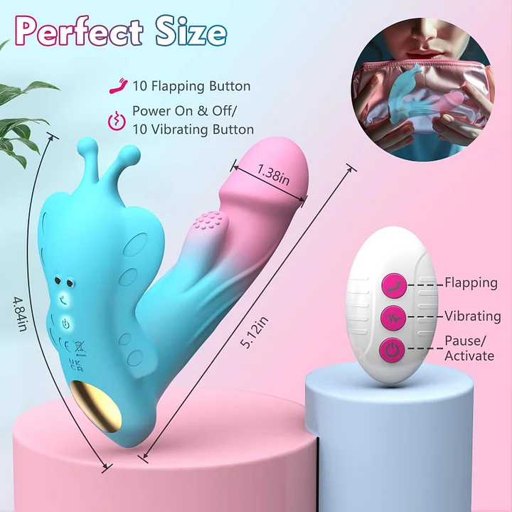 Aurea – App-controlled Wearable Butterfly Vibrator With G-spot Fingering Motion & Clitoral Vibration-IntimiLife