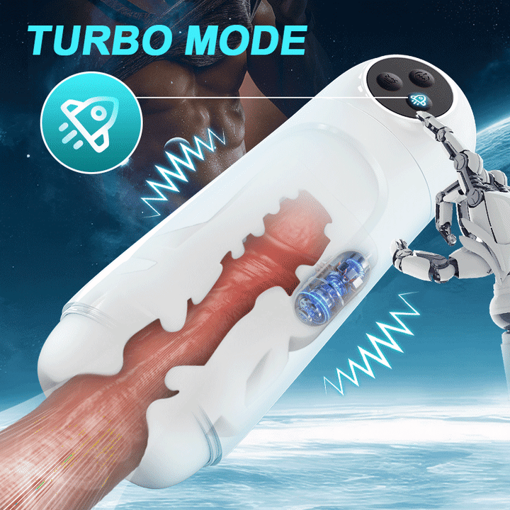 Suction vibration masturbator with textured design