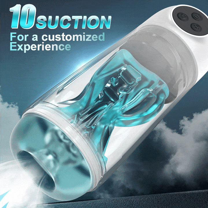 Waterproof adult toy showing multiple stimulation modes