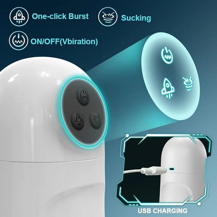 USB rechargeable masturbator with discreet design