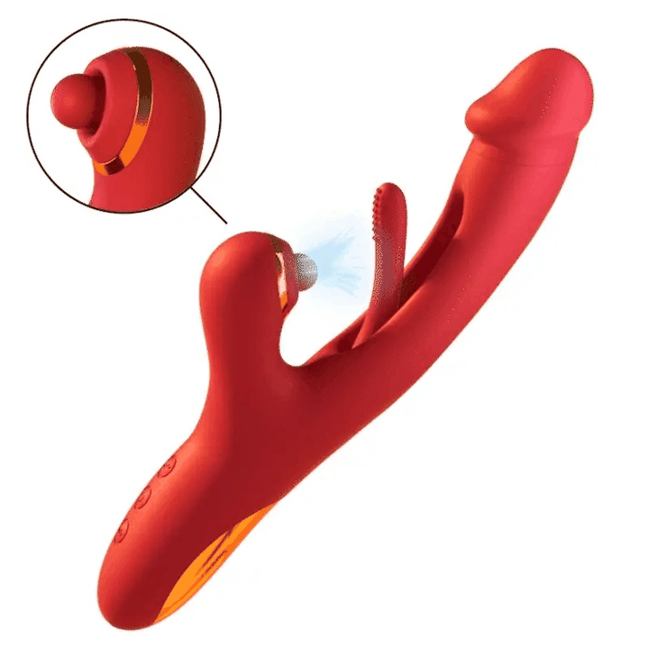 Waterproof adult toy displayed in shower setting for versatile use