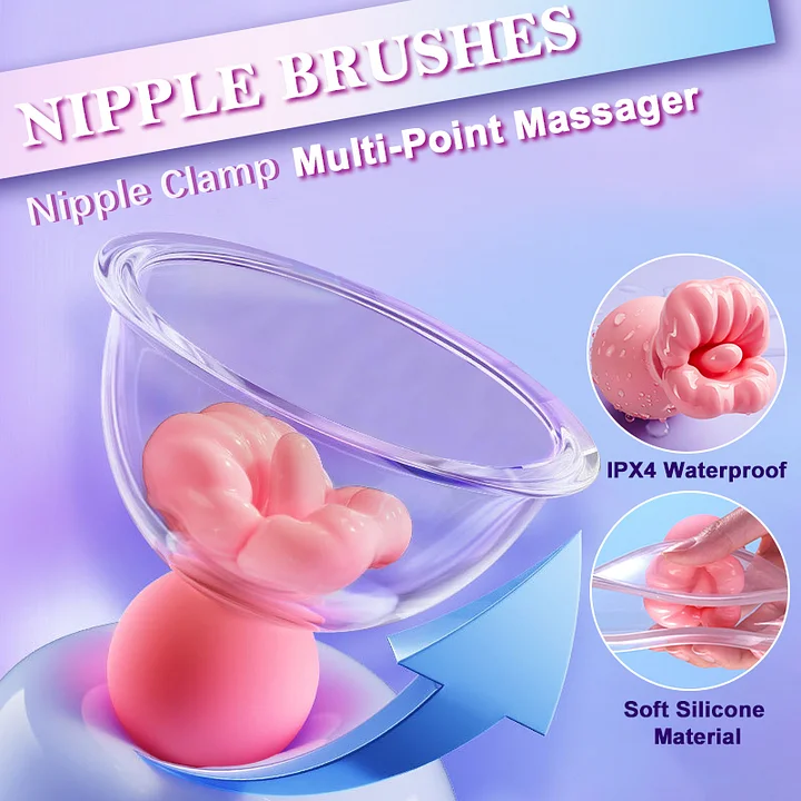 Ergonomic nipple stimulator with body-safe silicone construction