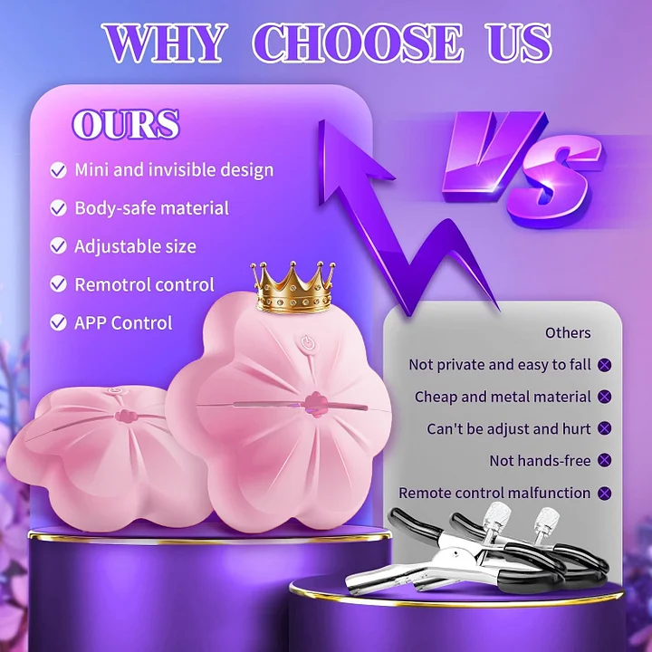 Wireless remote control for hands-free nipple stimulation