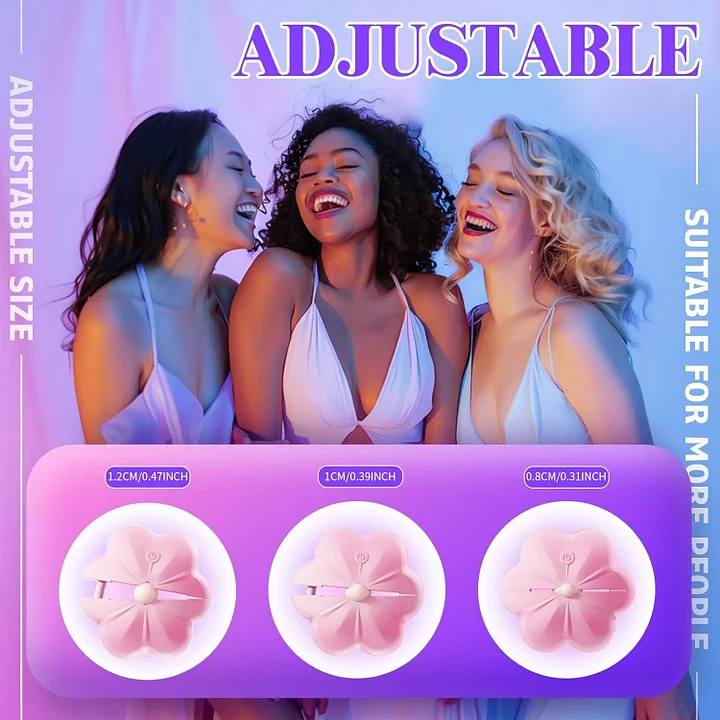 Waterproof vibrating nipple clamps with multiple vibration modes