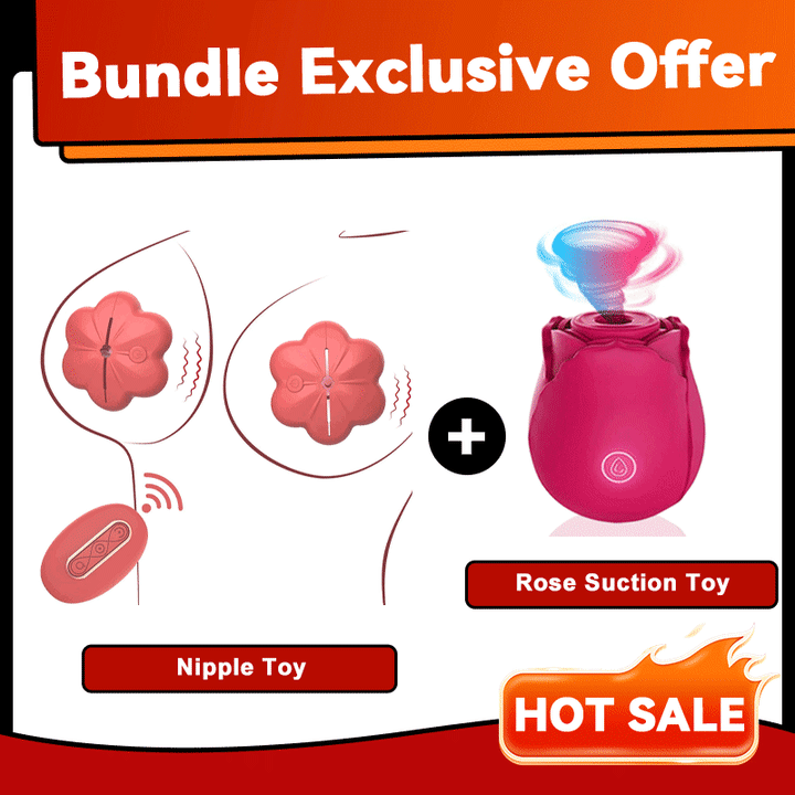 Remote-controlled vibrating nipple clamps with adjustable pinch settings