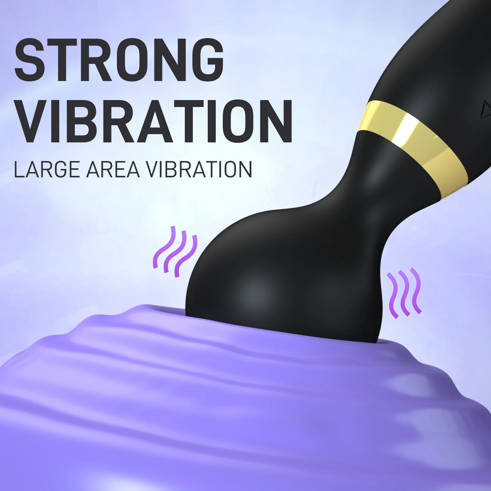 Hand holding vibrator showing intuitive button controls and smooth finish