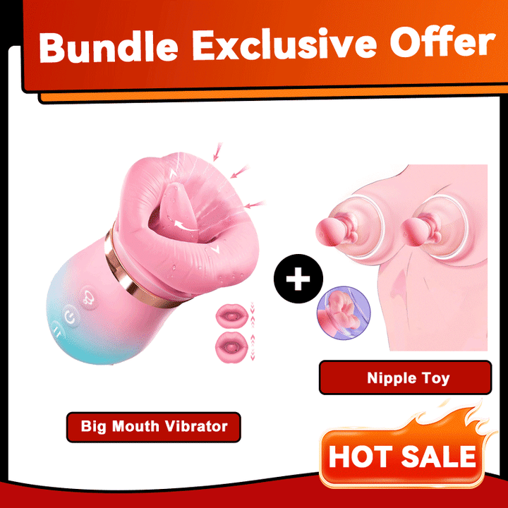 KissMaster - Tongue Vibrator 2025 Upgraded App-Controlled Big Mouth Kissing & Suction Vibrator-IntimiLife