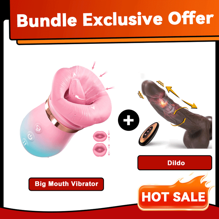 KissMaster - Tongue Vibrator 2025 Upgraded App-Controlled Big Mouth Kissing & Suction Vibrator-IntimiLife
