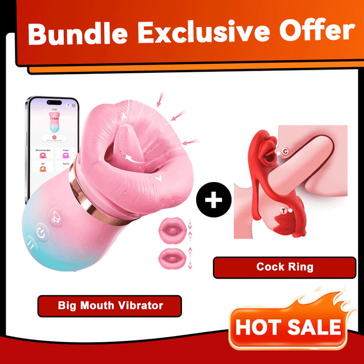 KissMaster - Tongue Vibrator 2025 Upgraded App-Controlled Big Mouth Kissing & Suction Vibrator-IntimiLife