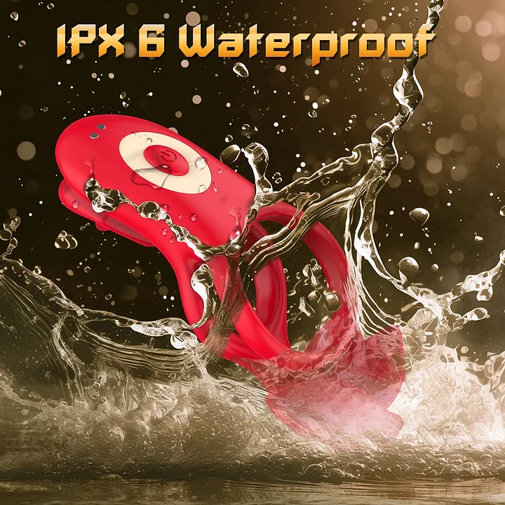 Lipleaf – Tongue Licking Vibrating Cock Ring with App Control, Mouth & Leaf Design for Clitoral and Testicle Pleasure-IntimiLife