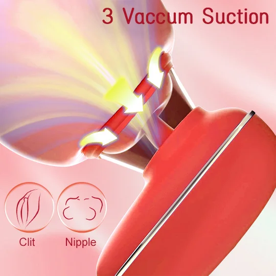 3-in-1 clit sucker showing tongue rotation and suction features
